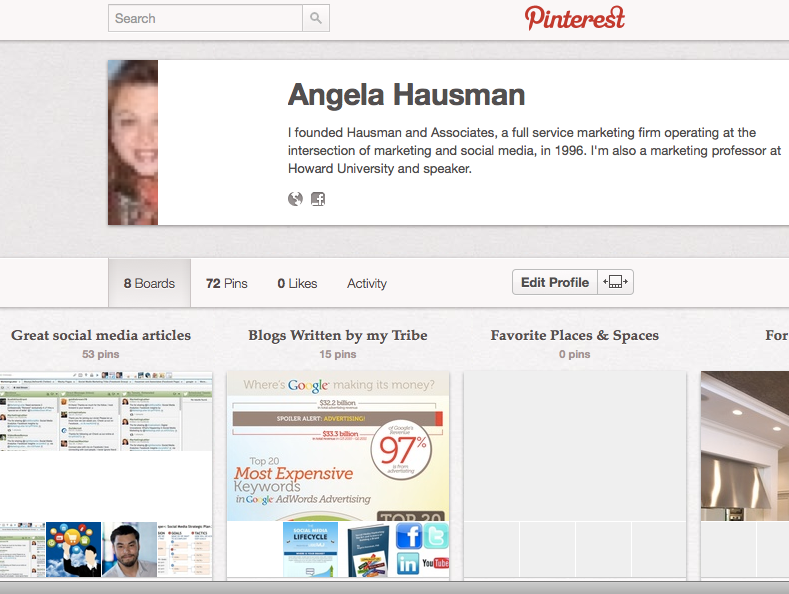 social media marketing success with Pinterest